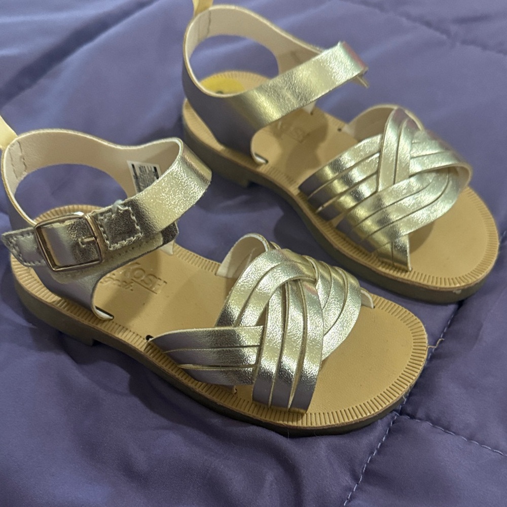 Chic Metallic Kids Sandals